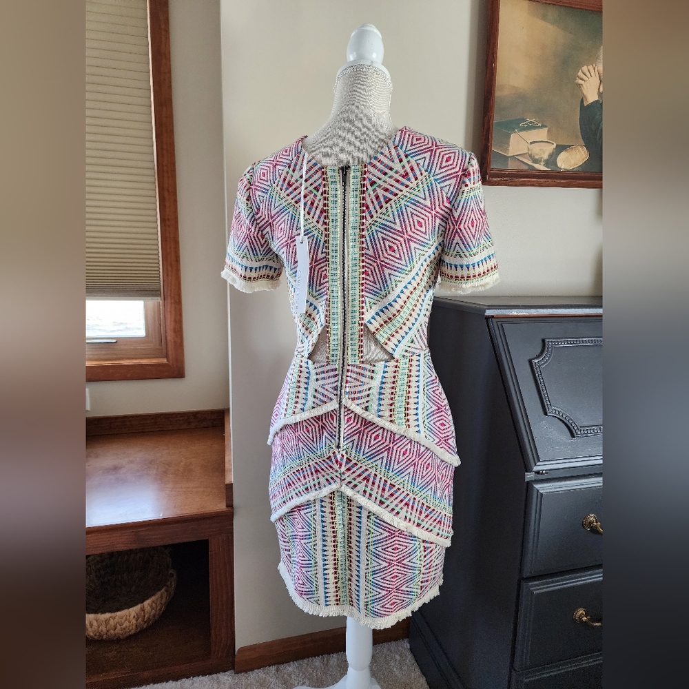 Adelyn Rae Multicolor Geometric Pattern Short Dress - Picture 14 of 15